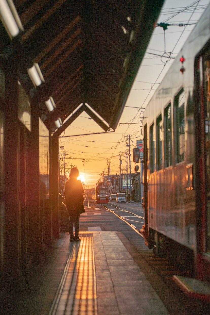 路面電車のある街並み